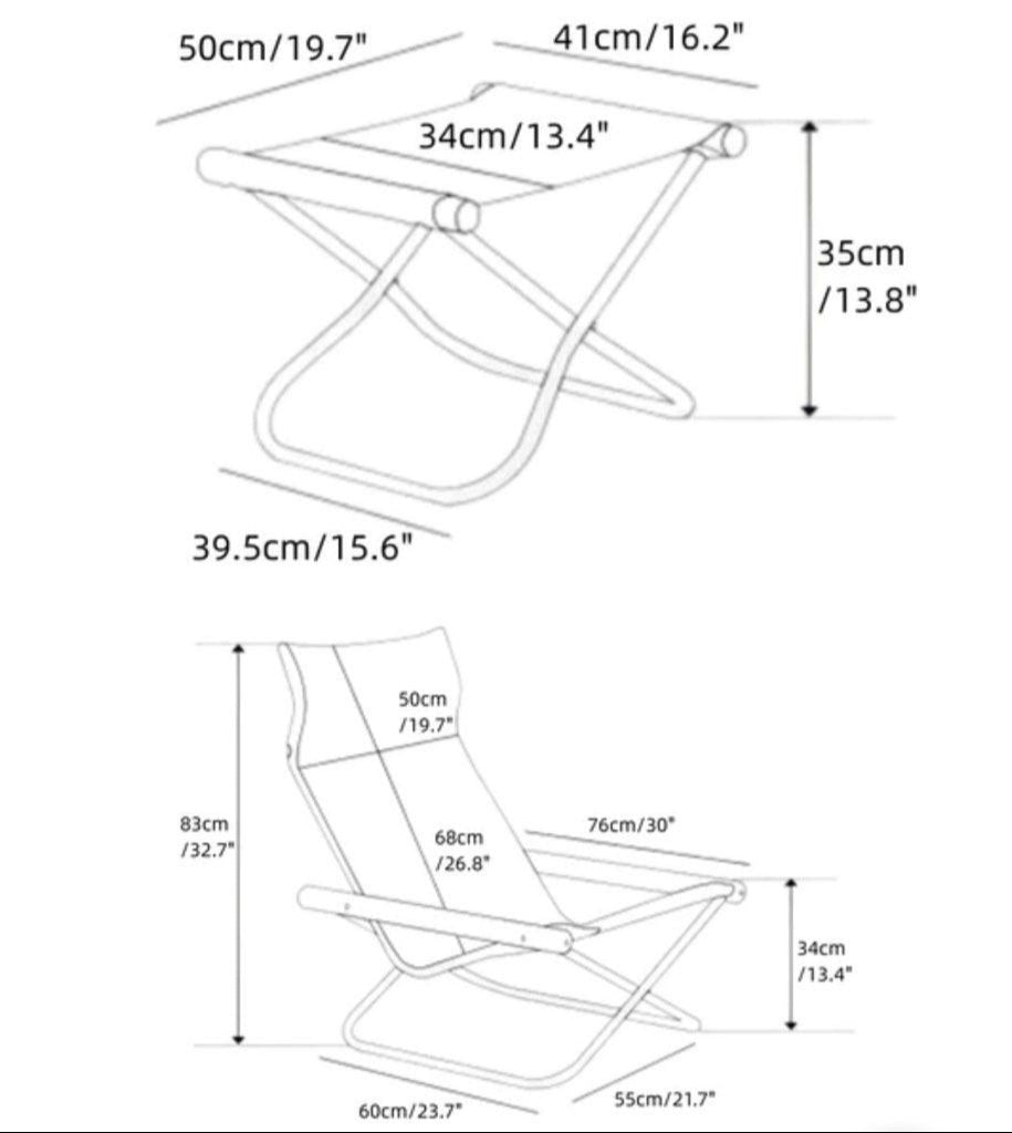 MOKI Canva Folding Lounger Chair - Cassa Haus Singapore