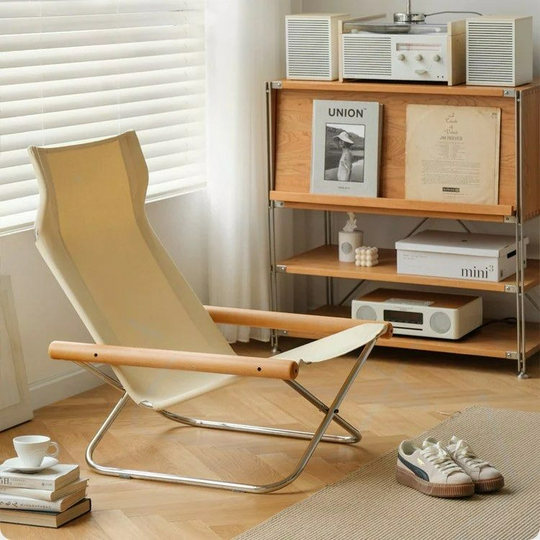 MOKI Canva Folding Lounger Chair - Cassa Haus Singapore