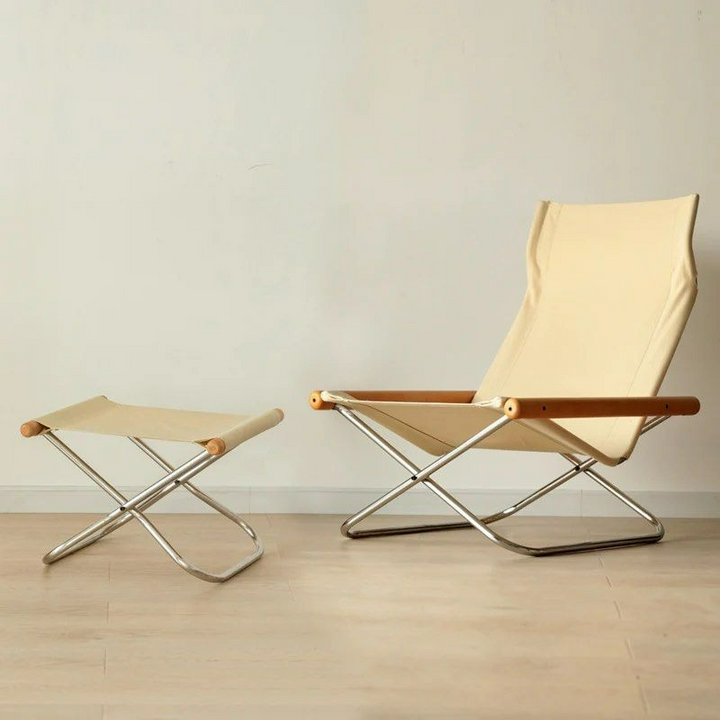 MOKI Canva Folding Lounger Chair - Cassa Haus Singapore