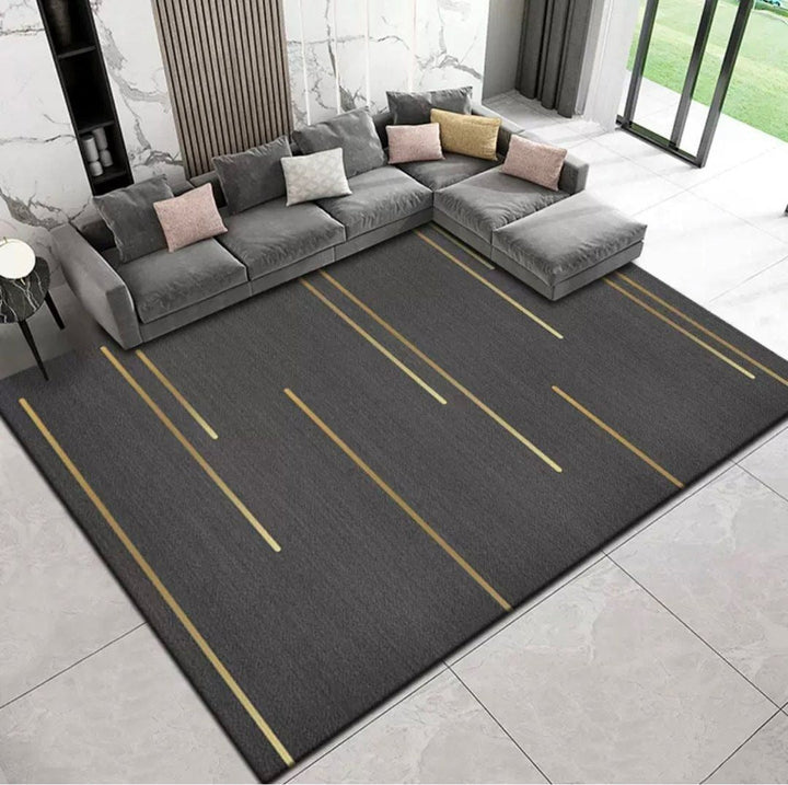 TORSBY Gold Lines Rug - Radical Homes Singapore