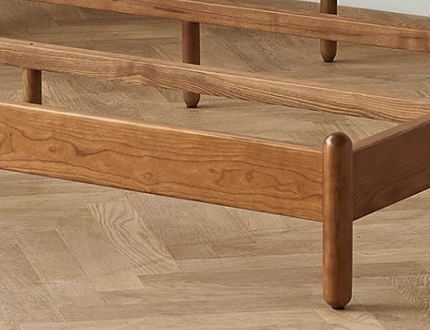 AZEIS Modern Walnut Bed Frame - Radical Homes Singapore