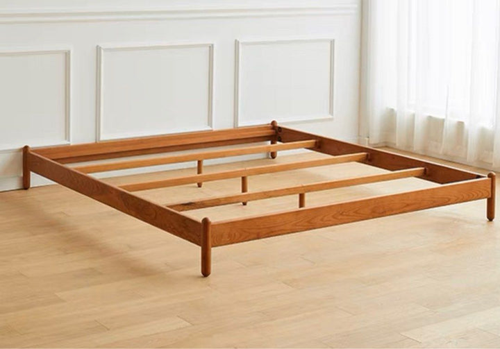 AZEIS Modern Walnut Bed Frame - Radical Homes Singapore