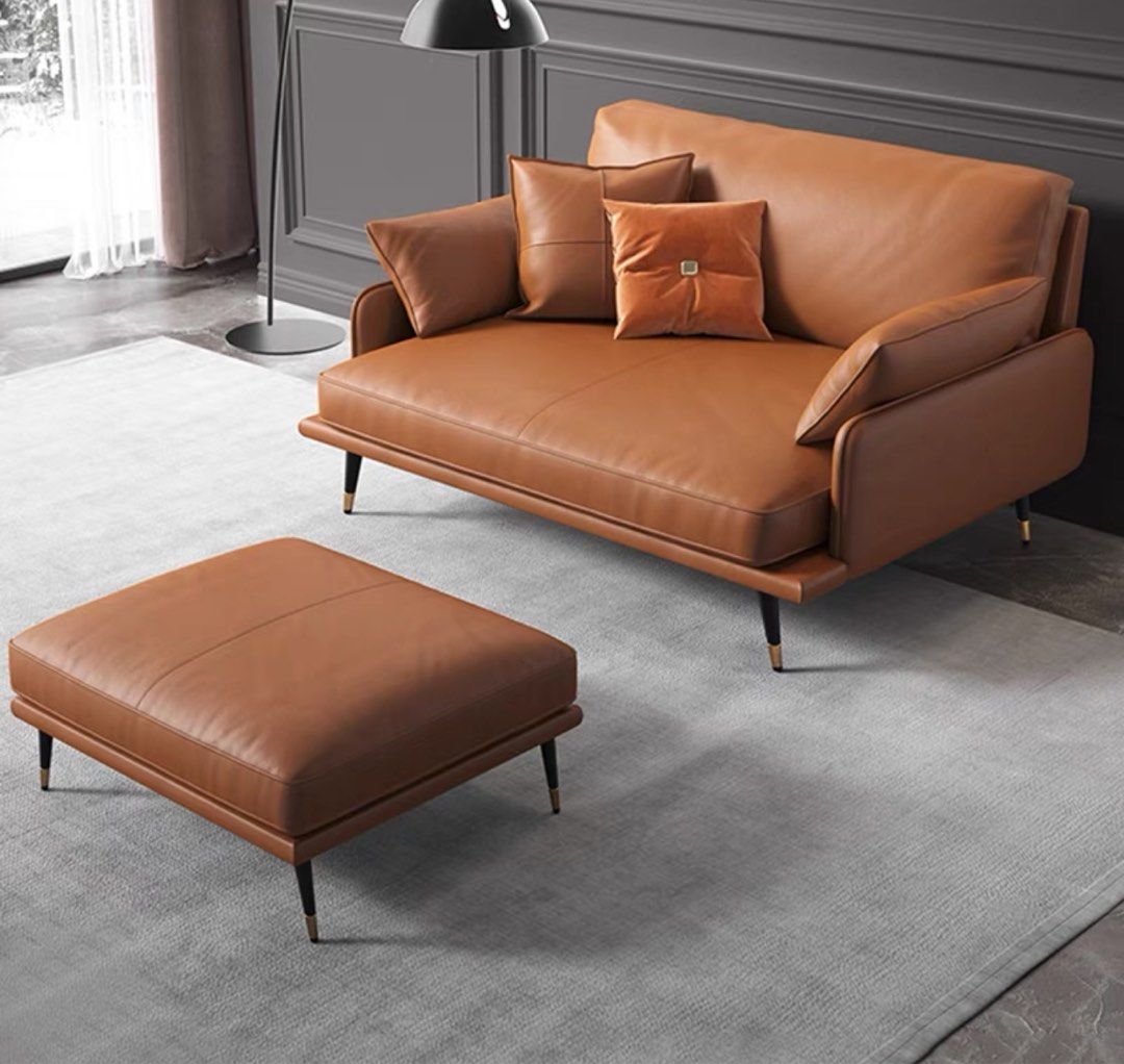 BELMIRA Modern Leather Sofa - Radical Homes Singapore