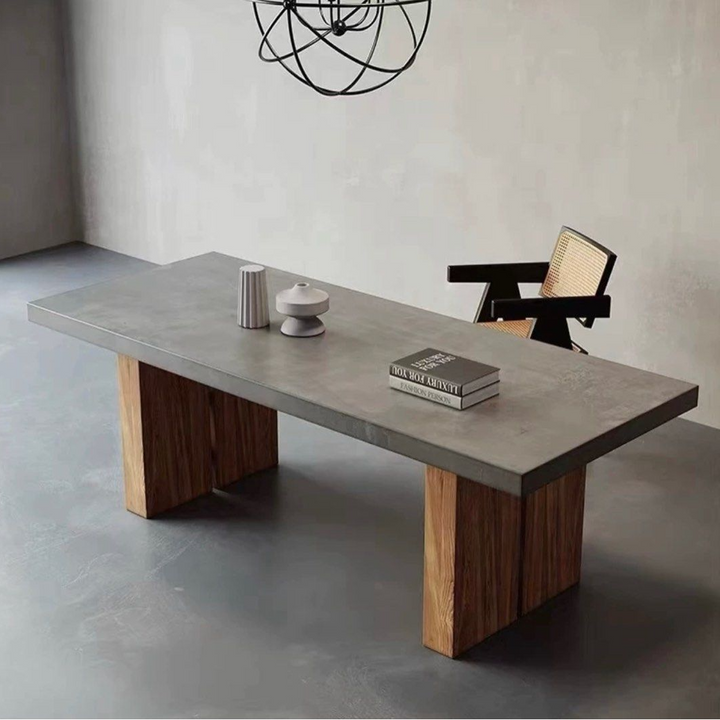 THATCHER Industrial Concrete Dining Table - Radical Homes Singapore