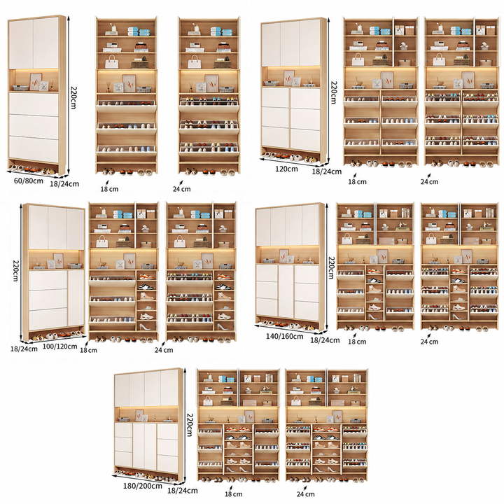PASSAGE Modern Slim Entryway Shoe Cabinet