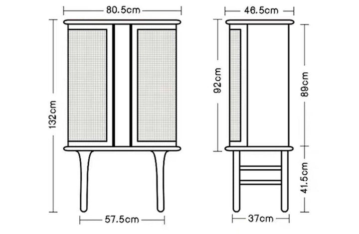 VICO Rustic Side Cabinet - Radical Homes Singapore