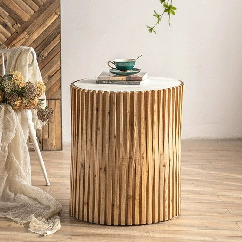 MARNEUS Rustic Storage Side Table - Radical Homes Singapore