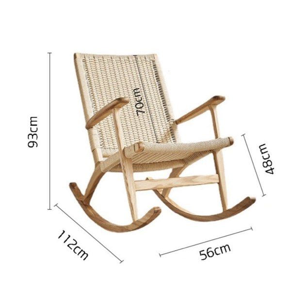 BARON Japandi Rocking Chair - Radical Homes Singapore