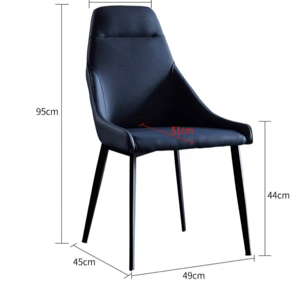 MEKT Modern Leather Dining Chair - Radical Homes Singapore