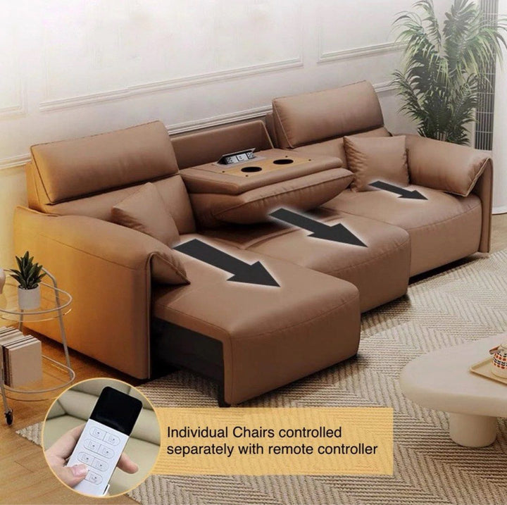 VELMIRA Modern Electric Leather Sofa - Radical Homes Singapore