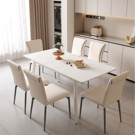 ZAREVON Modern Extendable Dining Table and Chair Set - Cassa Haus Singapore