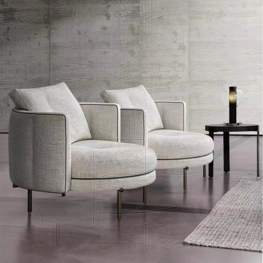 DAISY Modern Fabric Lounge Chair - Radical Homes Singapore