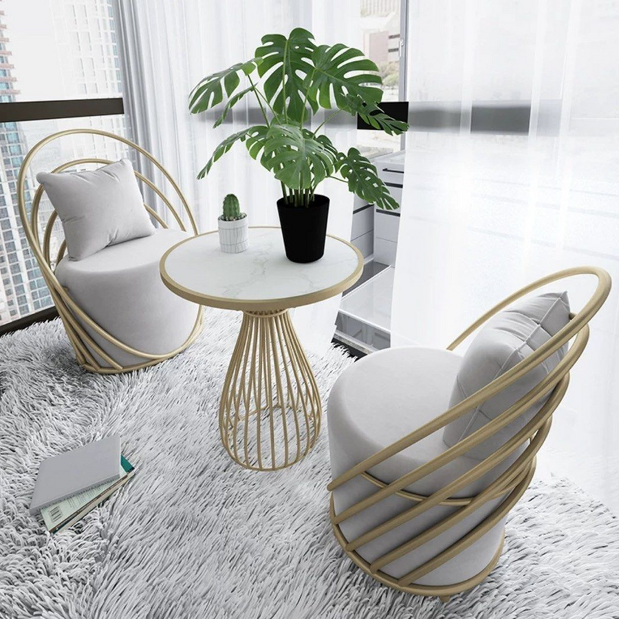 NOLAN Modern Velvet Lounge Chair - Radical Homes Singapore