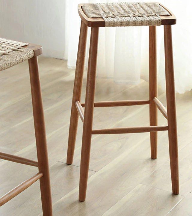 SHAZZO Solid Wood Barstool - Radical Homes Singapore