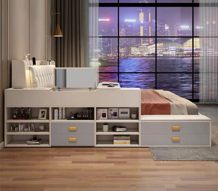 CASSANDRA Modern Multi-Function Storage Bedframe