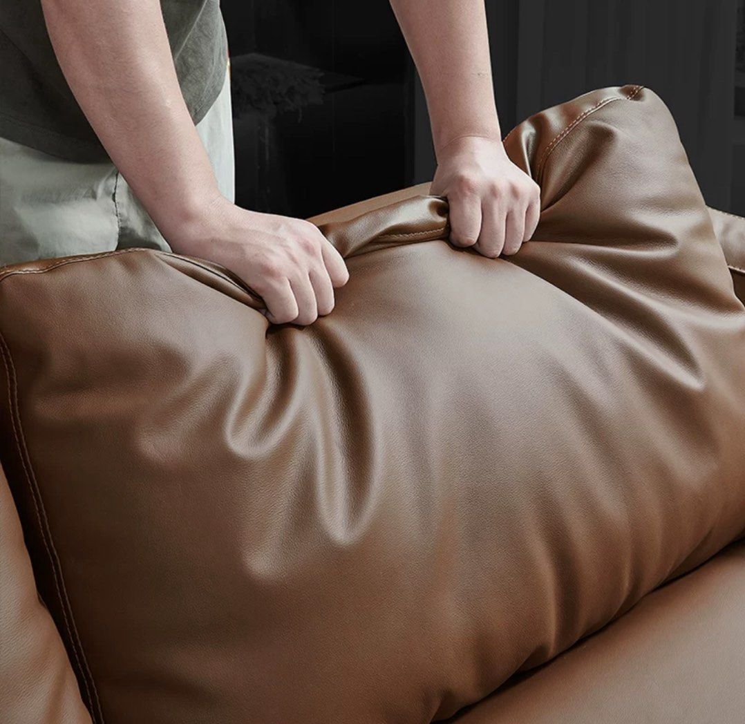 ELVARIS Modern Genuine Leather Sofa - Radical Homes Singapore