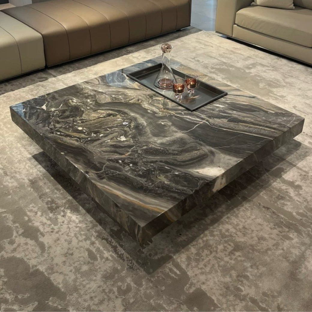 SPADE Modern Marble Coffee Table - Radical Homes Singapore