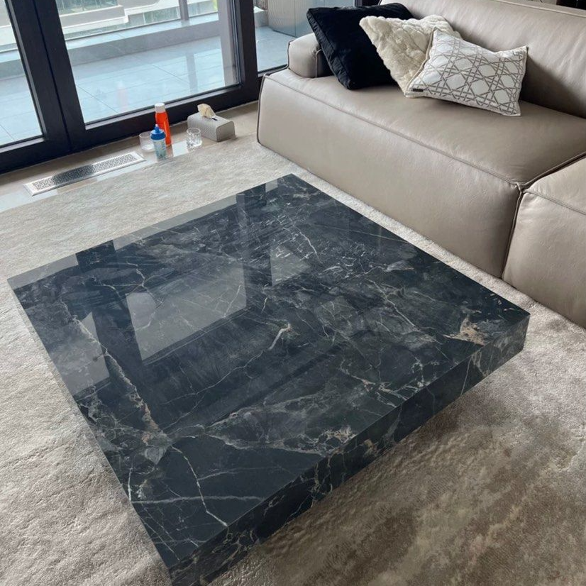 SPADE Modern Marble Coffee Table - Radical Homes Singapore