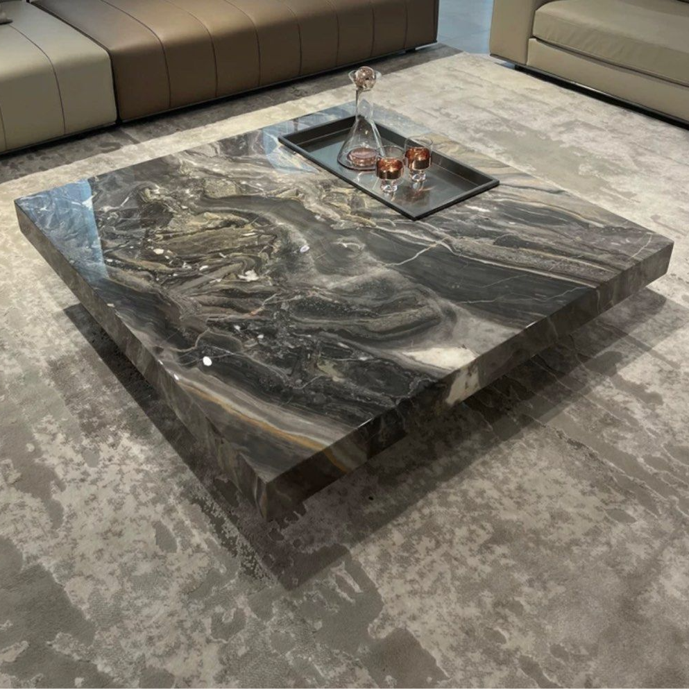 SPADE Modern Marble Coffee Table - Radical Homes Singapore