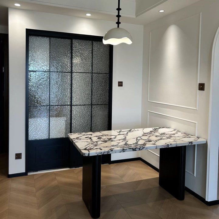 DOBERL Modern Sintered Stone Dining Table - Radical Homes Singapore