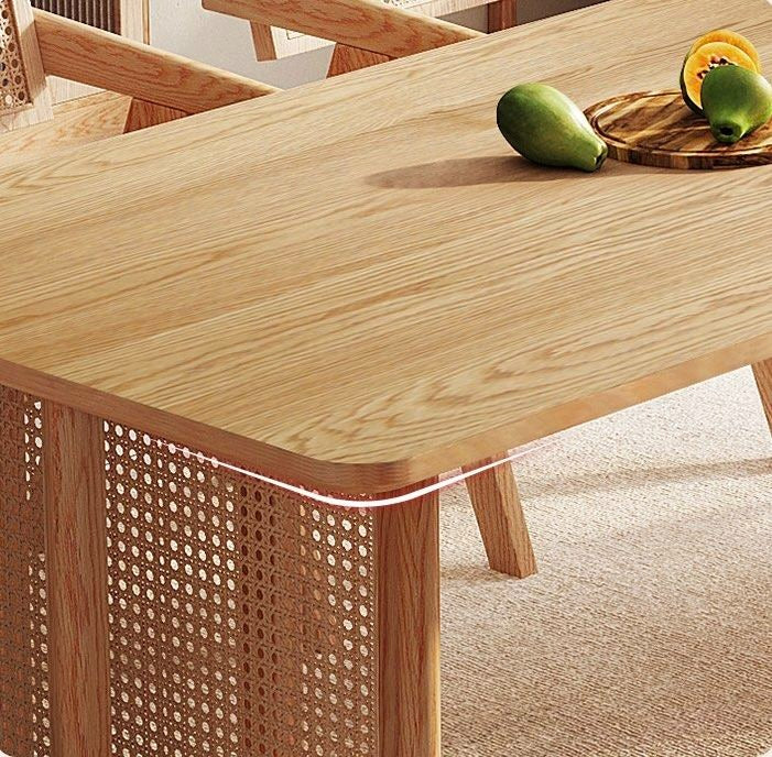 TOVEN Modern Japandi Solid Wood Dining Table - Cassa Haus Singapore