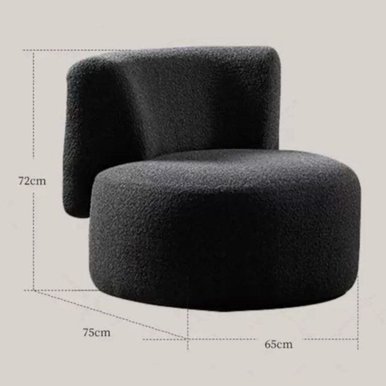 IVY Modern Boucle Lounge Chair - Cassa Haus Singapore