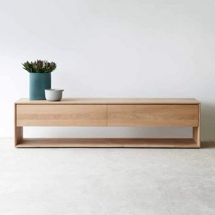 KALLUS Modern Solid Wood TV Console - Radical Homes Singapore