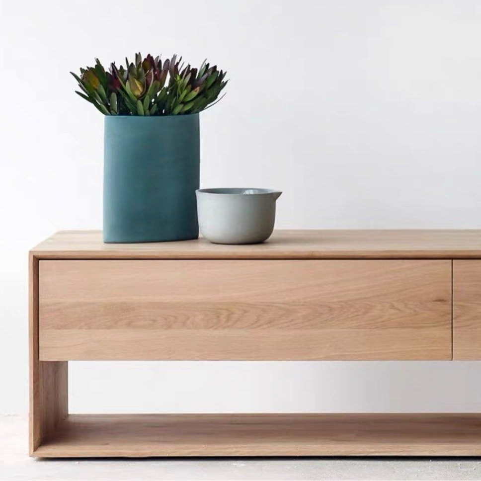 KALLUS Modern Solid Wood TV Console - Radical Homes Singapore