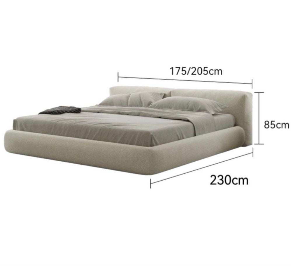BERON Modern Fabric Bedframe - Radical Homes Singapore