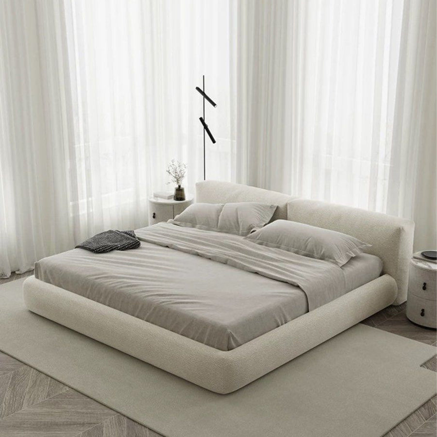 BERON Modern Fabric Bedframe - Radical Homes Singapore