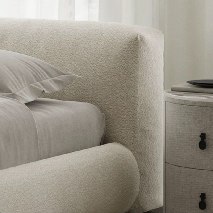 BERON Modern Fabric Bedframe - Radical Homes Singapore