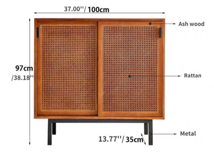 PHONSO Rattan Sideboard - Radical Homes Singapore