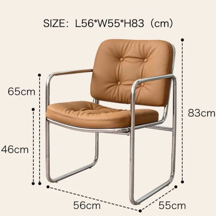 DOVANI Modern Leather Dining Chair - Cassa Haus Singapore