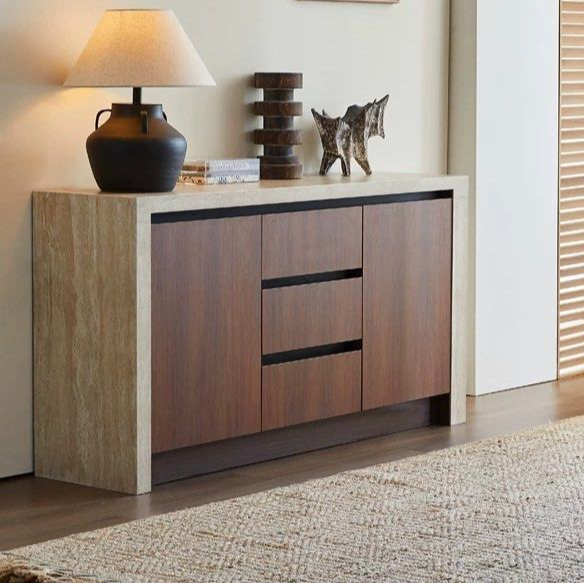 BETERN Modern Travertine Sideboard - Radical Homes Singapore