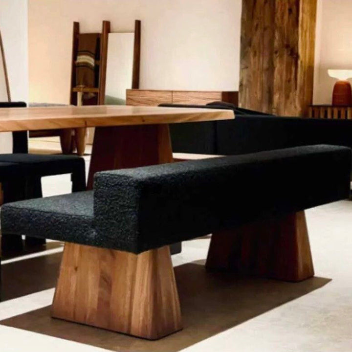 BRIONY Modern Boucle Bench - Radical Homes Singapore