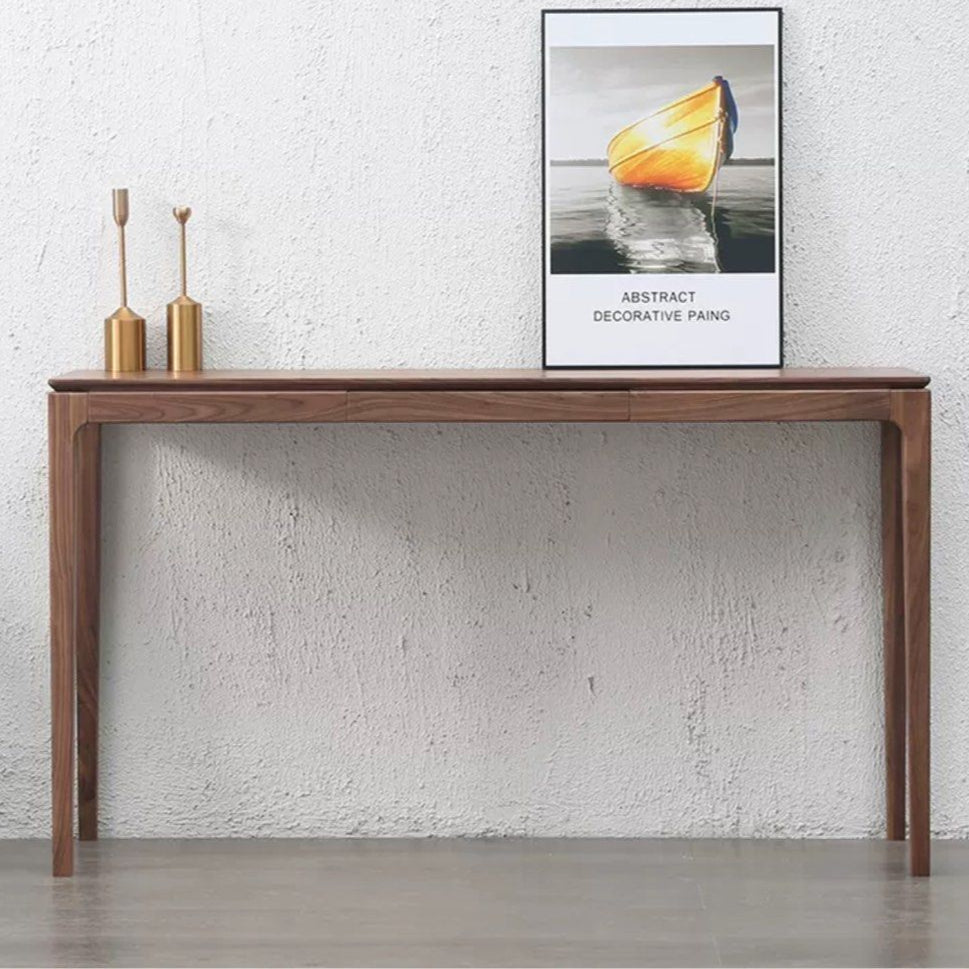 WALVOR Black Walnut Wood Console Table - Cassa Haus Singapore