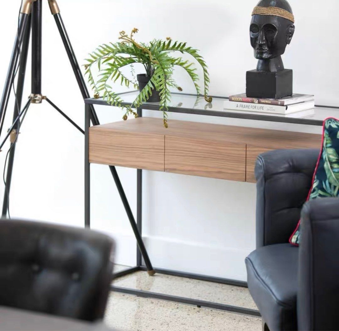BARRETT Industrial Console Table - Radical Homes Singapore