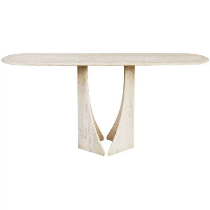 JULES Modern Travertine Console Table - Radical Homes Singapore