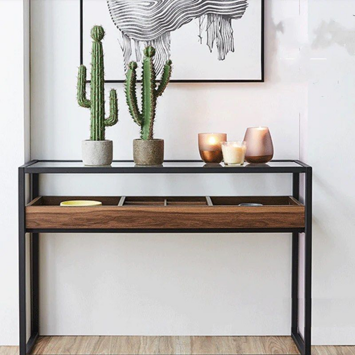 KIERAN Wood Console Table - Radical Homes Singapore