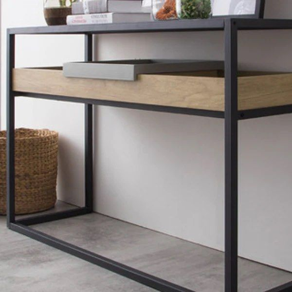 KIERAN Wood Console Table - Radical Homes Singapore