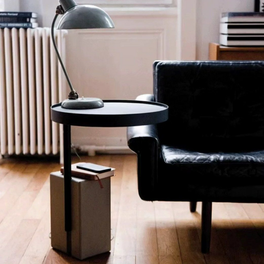 ZAVREK Modern Concrete Metal Side Table - Cassa Haus Singapore