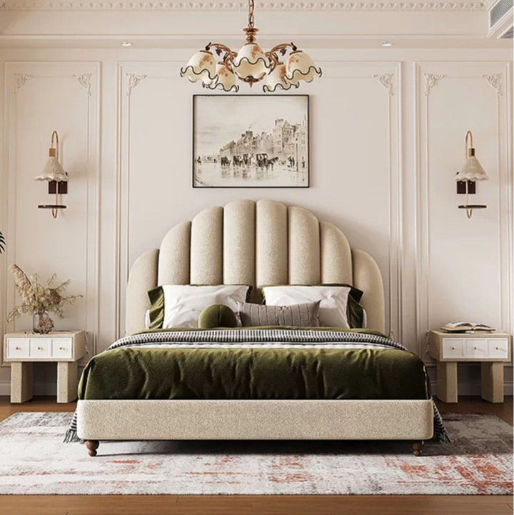 BLANCASA Victorian Velvet Bedframe - Radical Homes Singapore