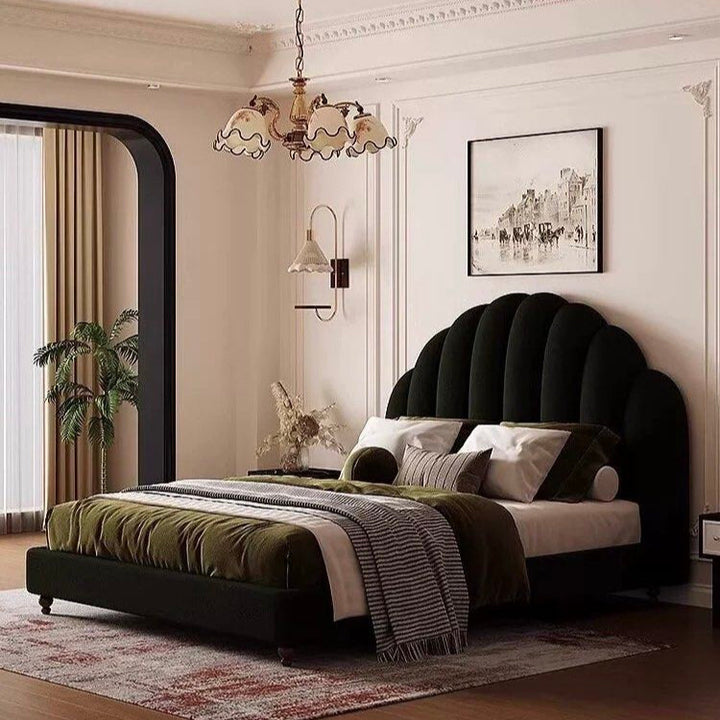 BLANCASA Victorian Velvet Bedframe - Radical Homes Singapore