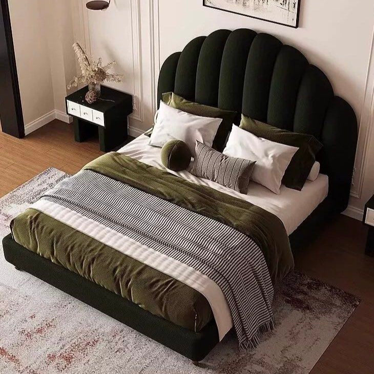 BLANCASA Victorian Velvet Bedframe - Radical Homes Singapore