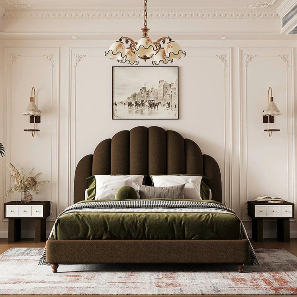 BLANCASA Victorian Velvet Bedframe - Radical Homes Singapore