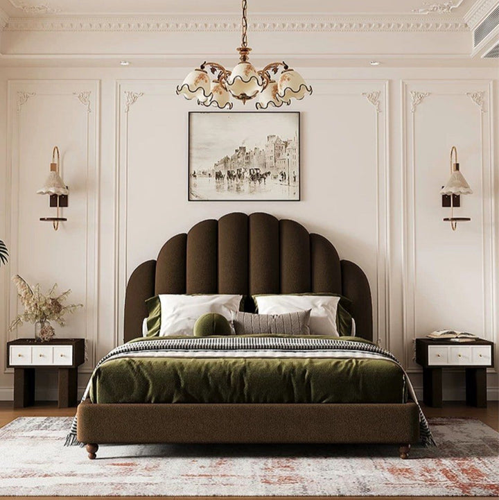BLANCASA Victorian Velvet Bedframe - Radical Homes Singapore