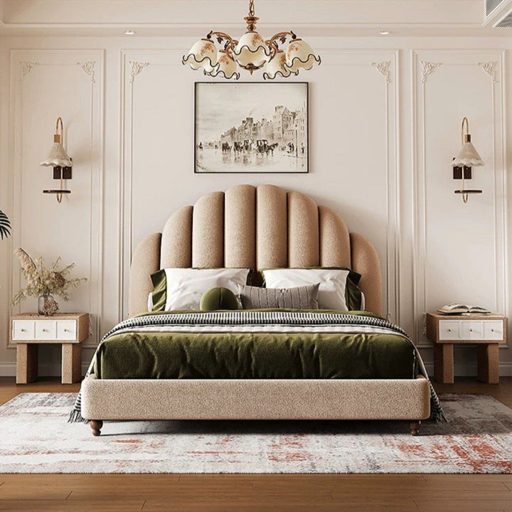 BLANCASA Victorian Velvet Bedframe - Radical Homes Singapore
