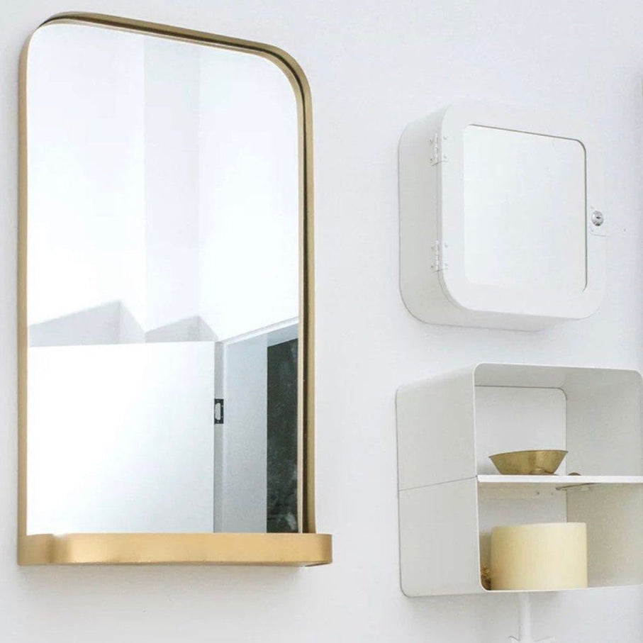 BOLEYN Classic Gold Wall Mirror - Radical Homes Singapore