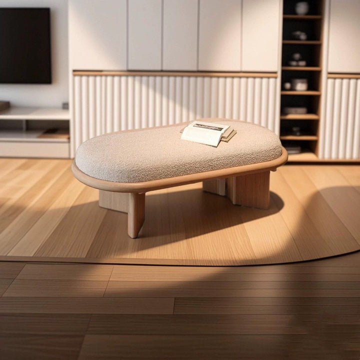 CAPRI Japandi Boucle Bench - Radical Homes Singapore