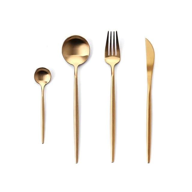 AZELRION Stainless Dinnerware Set - Cassa Haus Singapore